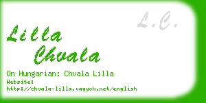 lilla chvala business card